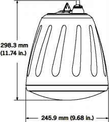 Hanging RS500I-BK SoundTube 5.25